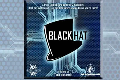 Figurine black hat boardgame